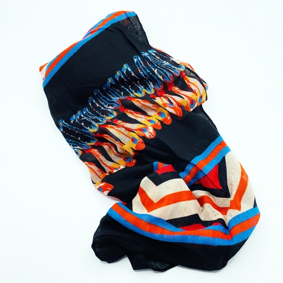 Women's Designer Fashion Scarves Sheer By Oori - Picture 2 of 8